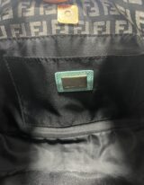 Fendi Borsetta a spalla in tela zucchino