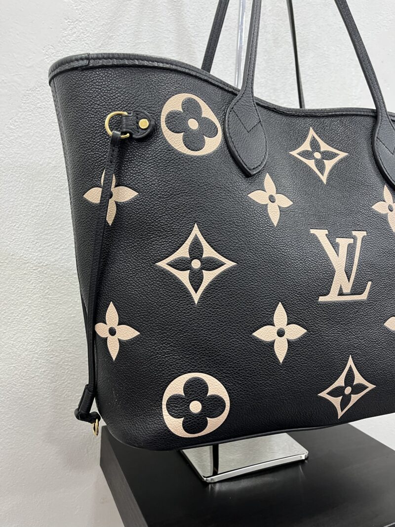 Louis Vuitton Neverfull MM Empreinte Nero/Beige