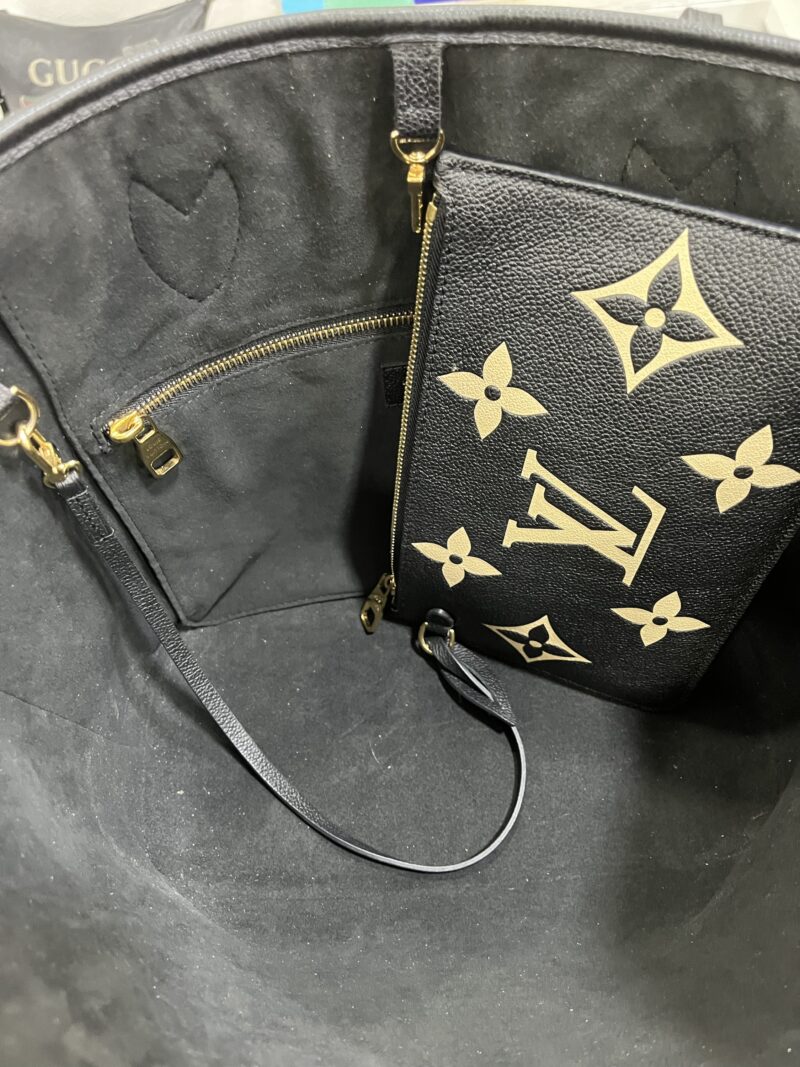Louis Vuitton Neverfull MM Empreinte Nero/Beige