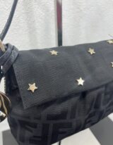 Fendi Pochette Chef in tela Zucca nero