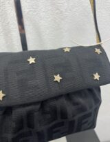 Fendi Pochette Chef in tela Zucca nero