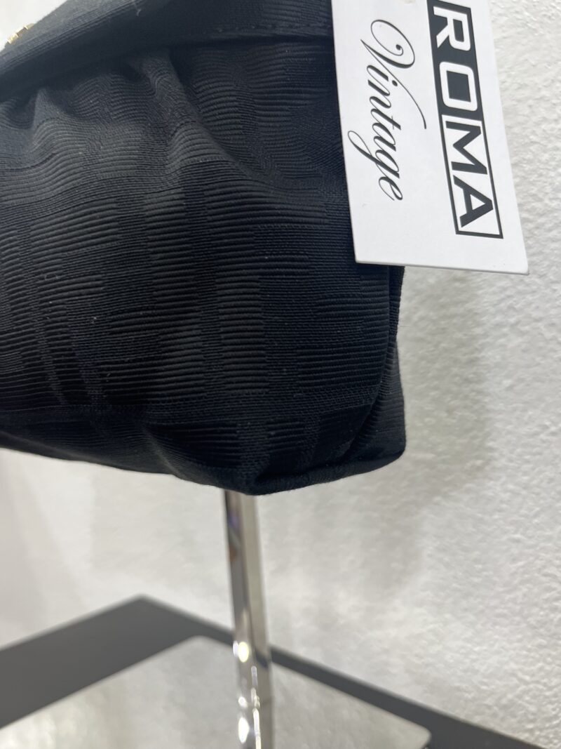 Fendi Pochette Chef in tela Zucca nero