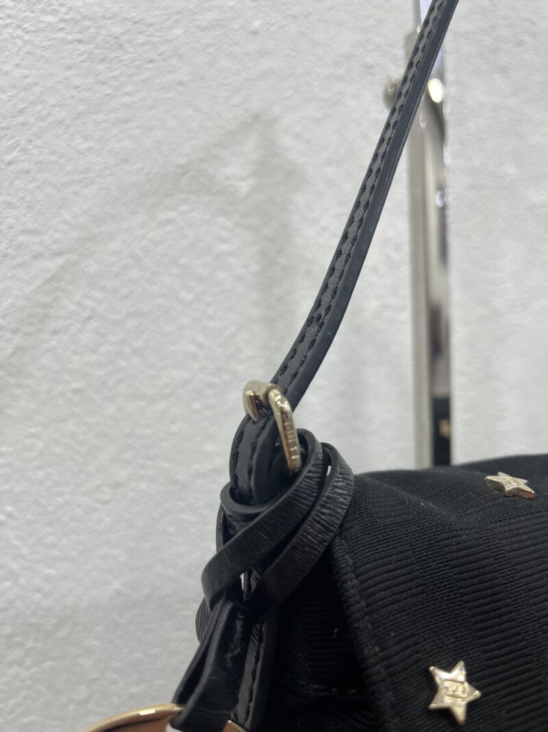 Fendi Pochette Chef in tela Zucca nero