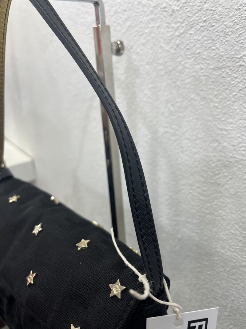Fendi Pochette Chef in tela Zucca nero