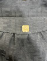 Fendi Pochette Chef in tela Zucca nero
