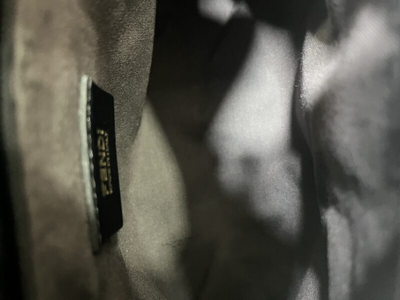 Fendi Pochette Chef in tela Zucca nero