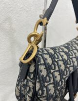 Christian Dior Mini Saddle in tela oblique