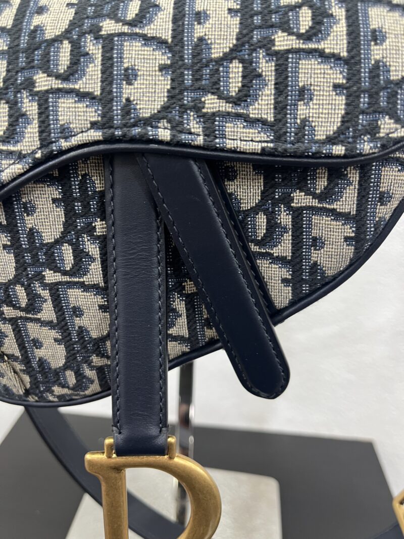 Christian Dior Mini Saddle in tela oblique