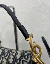 Christian Dior Mini Saddle in tela oblique