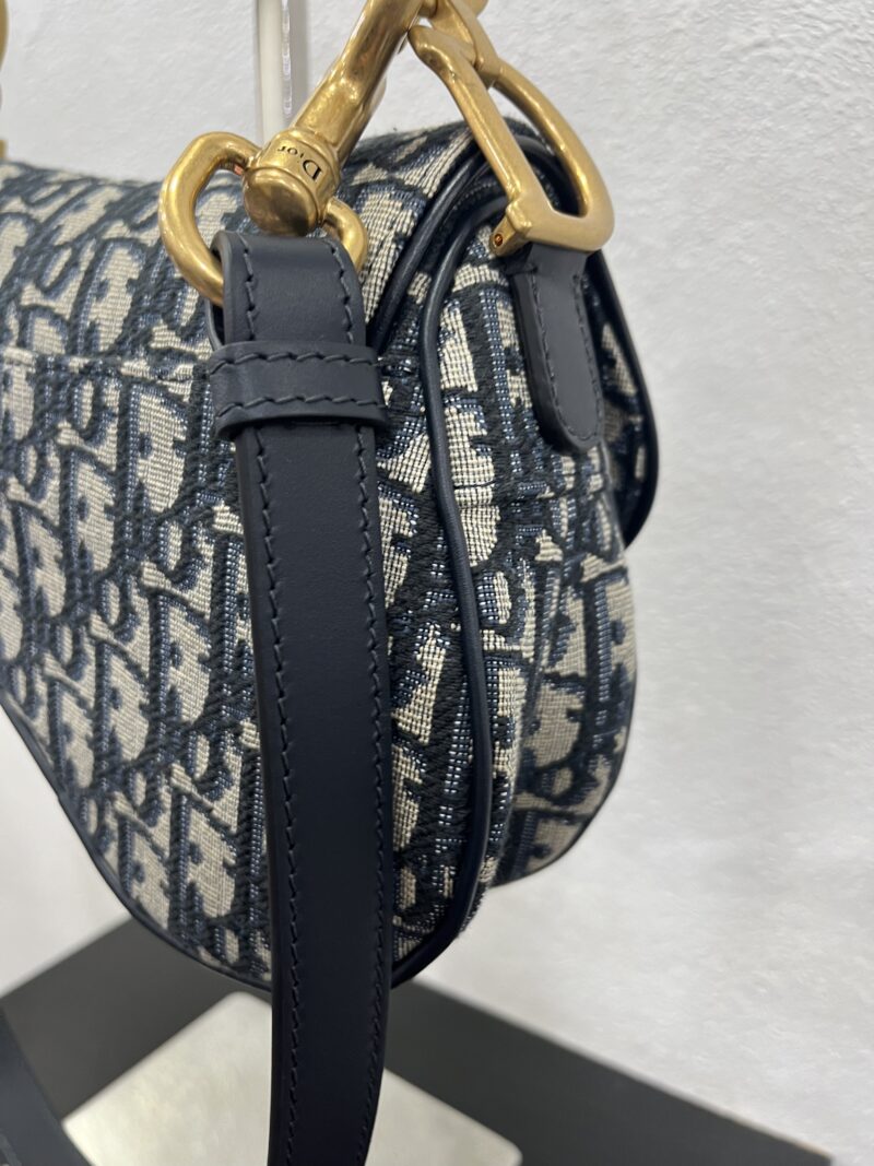 Christian Dior Mini Saddle in tela oblique
