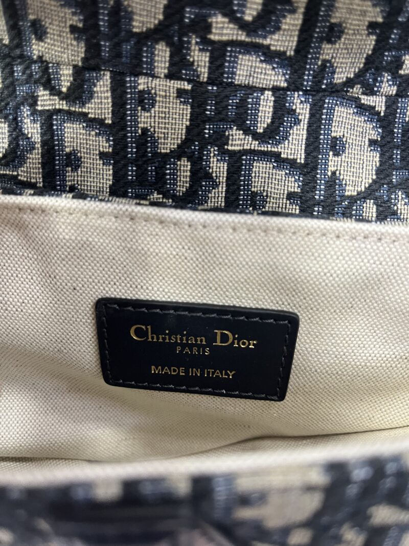 Christian Dior Mini Saddle in tela oblique