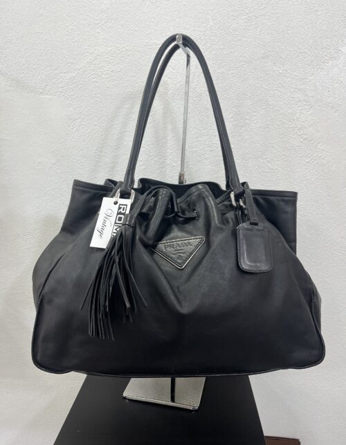 Prada Tote Bag in nappa con coulisse