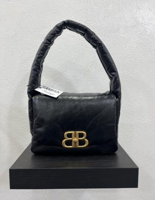 Balenciaga Monaco in nappa nera